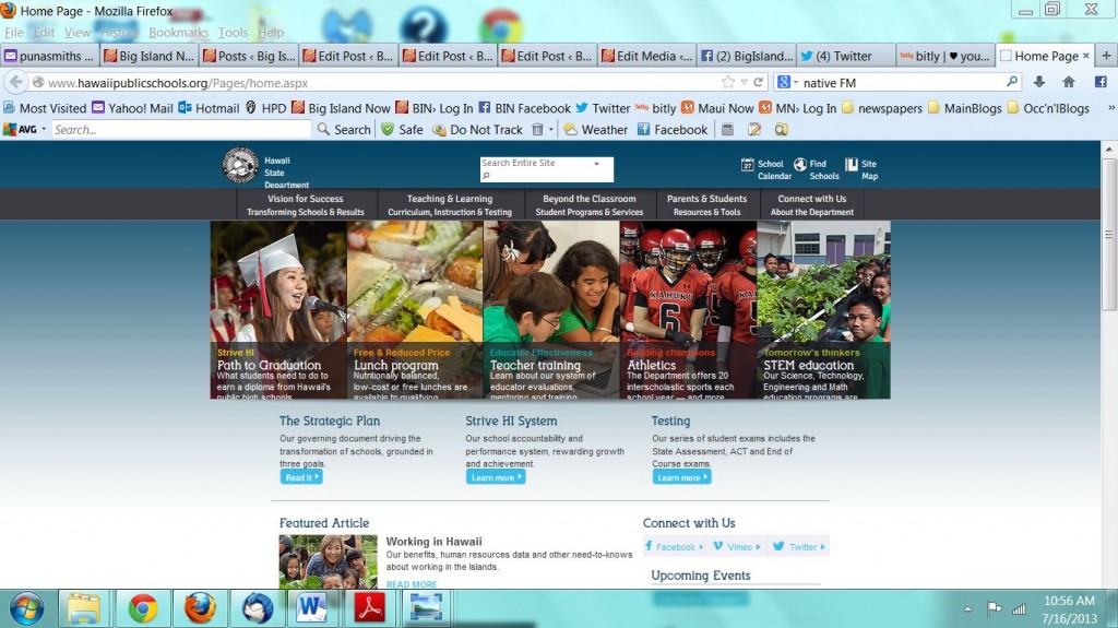 Department of Education Unveils New, Improved site Big Island Now