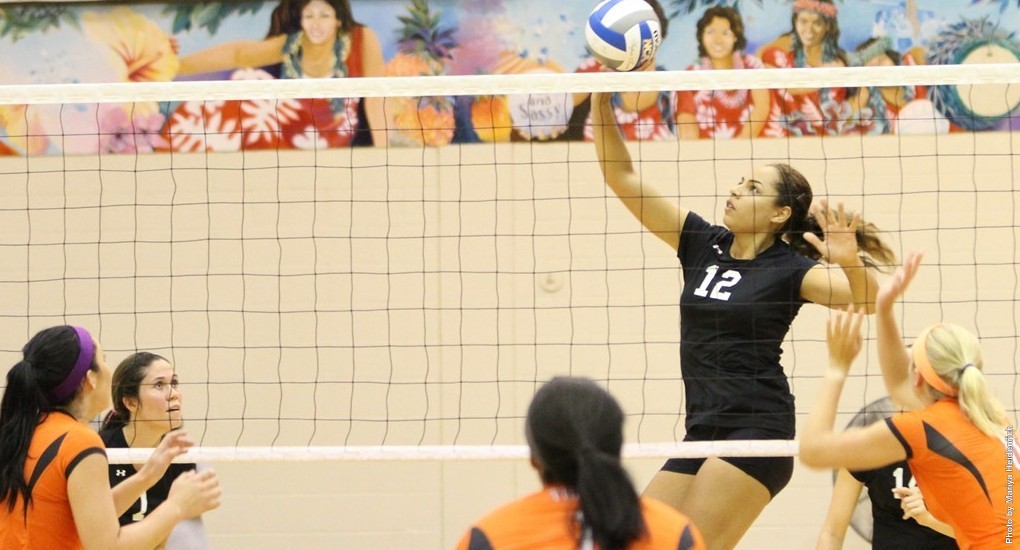 UHHilo Women’s Volleyball Stays Unbeaten in FiveSet Battle Big