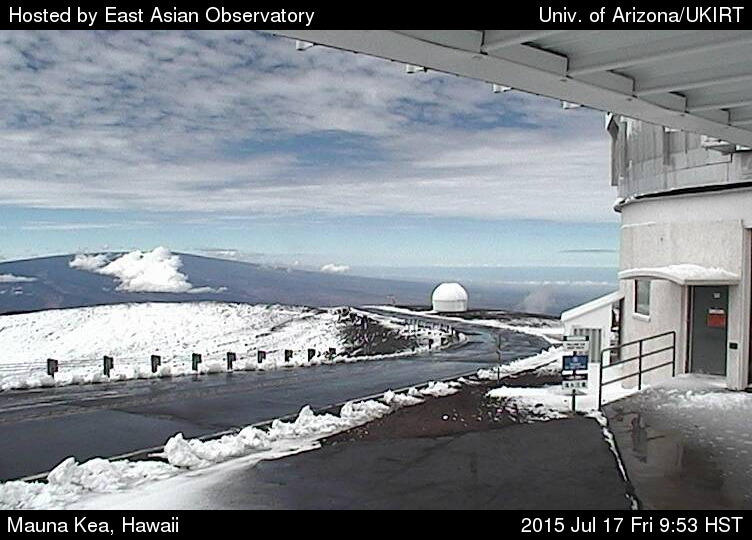 Summer Snow on Mauna Kea Big Island Now