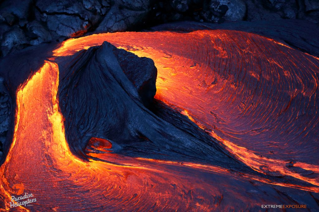 Ocean Rivulets Volcano Overflight: Dozens of Lava Rivulets Flow Into Ocean : Big ...