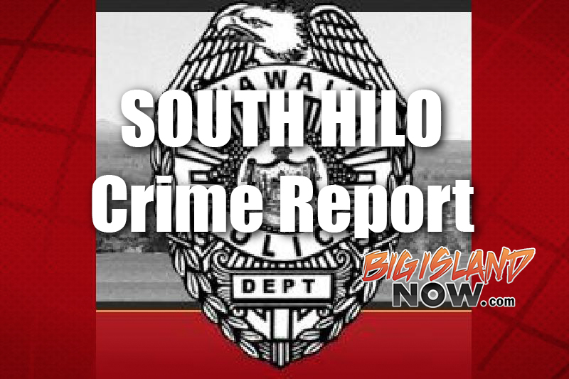 South Hilo Crime Stats, June 17 Big Island Now