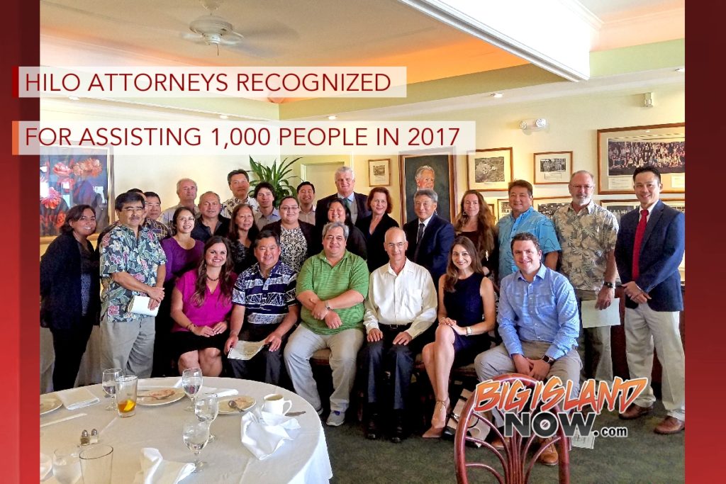 Hilo Attorneys Recognized for Assisting 1,000 People in 2017 Big