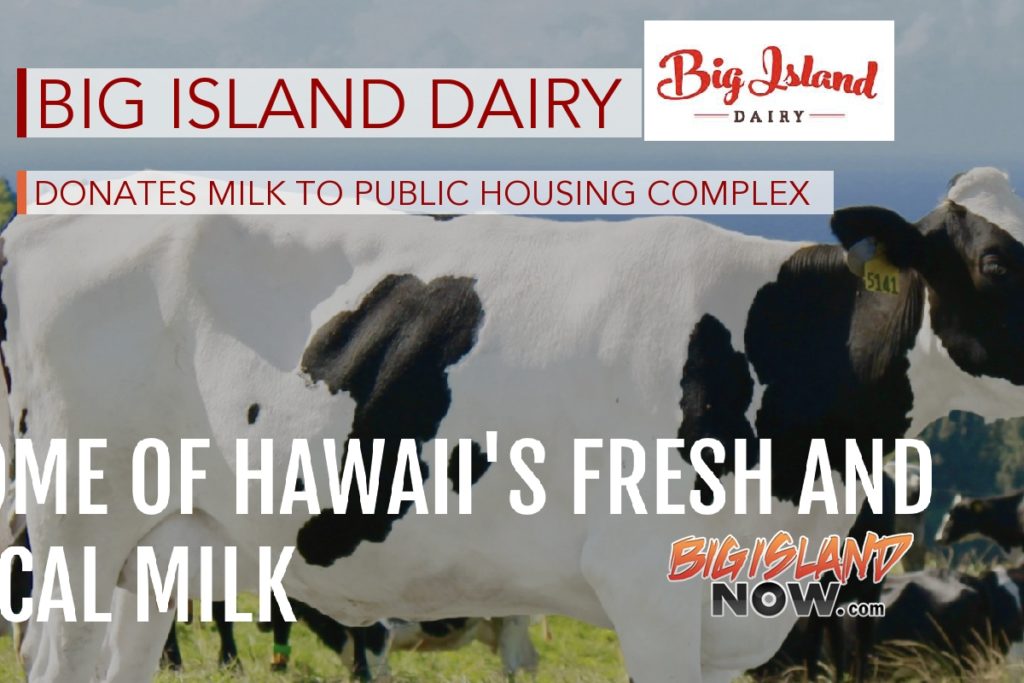Big Island Dairy Donates Milk to O‘ahu Public Housing Complex Big