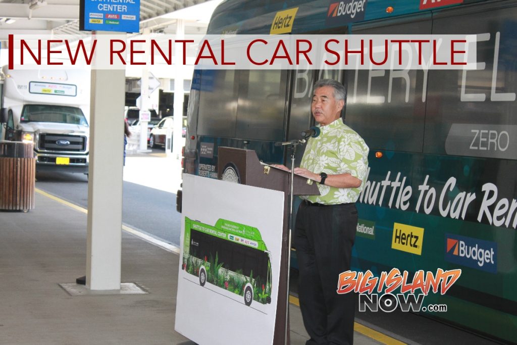 New Rental Car Shuttle Pilot Program at HNL Airport Big Island Now