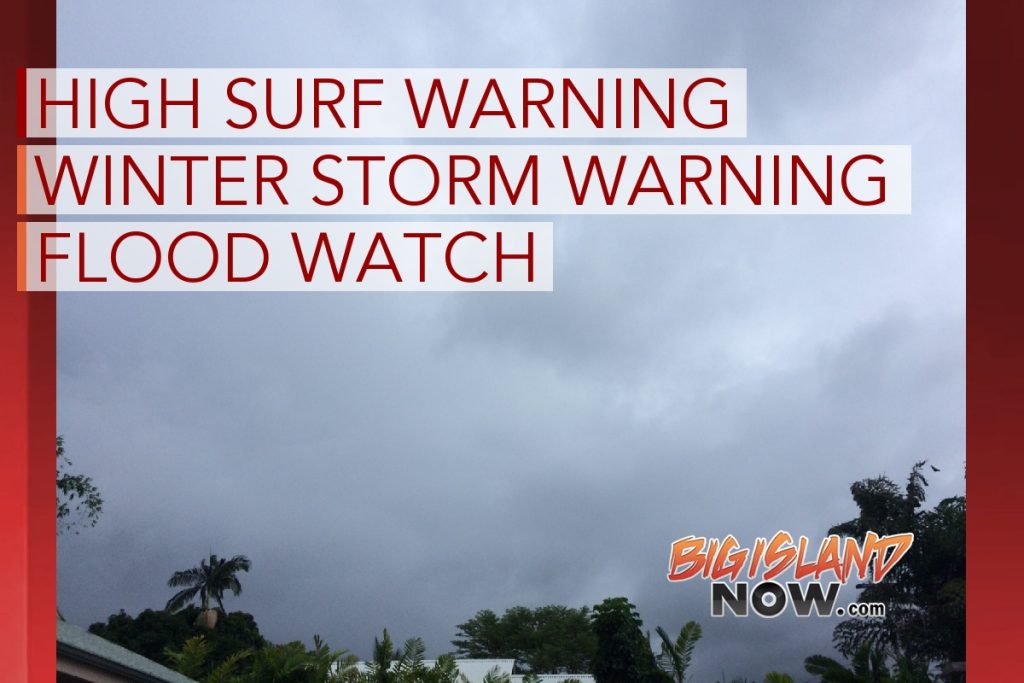 Surf Warning E Shores; Winter Storm Warning for Summits; Flood Watch ...