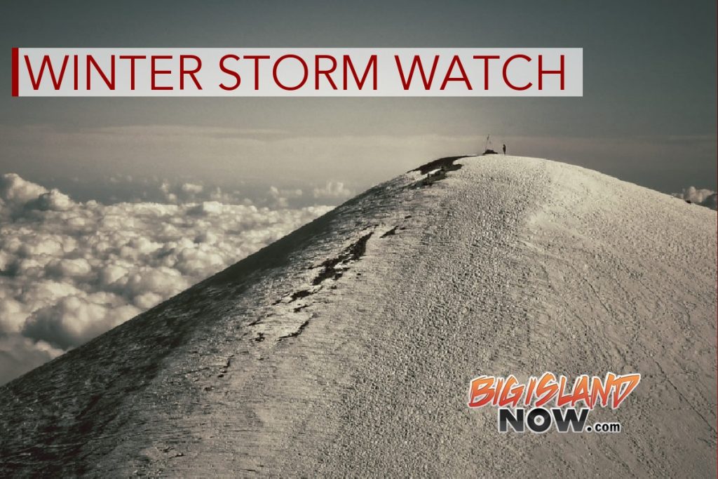 Winter storm watch issued for Hawaii summits as Kona storm approaches