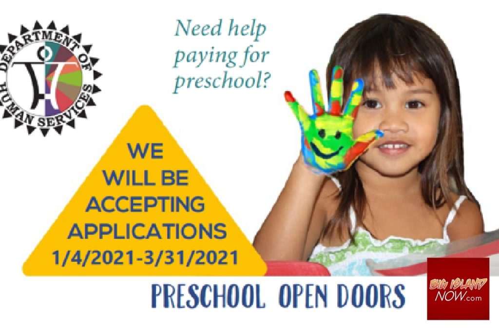 Preschool Open Doors Program Accepting Applications Big Island Now