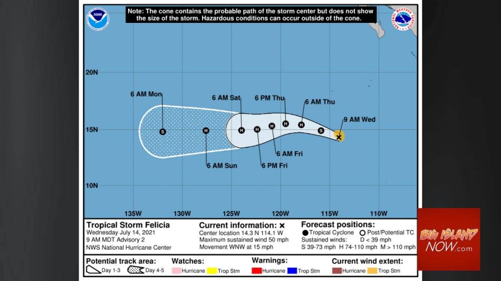 Tropical Storm Develops in Eastern Pacific : Big Island Now