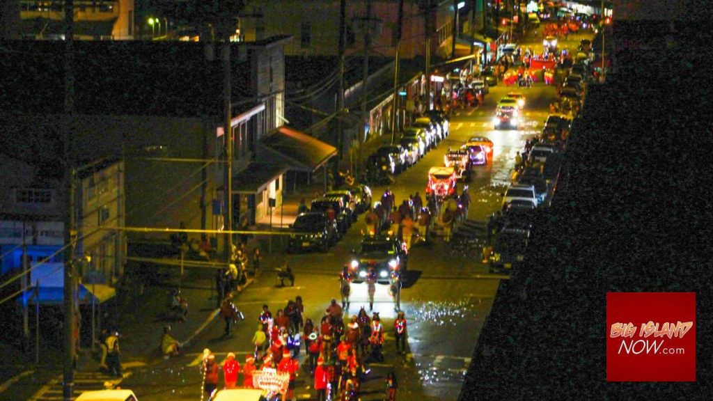 Hilo’s beloved Christmas lights parade was back after being canceled in