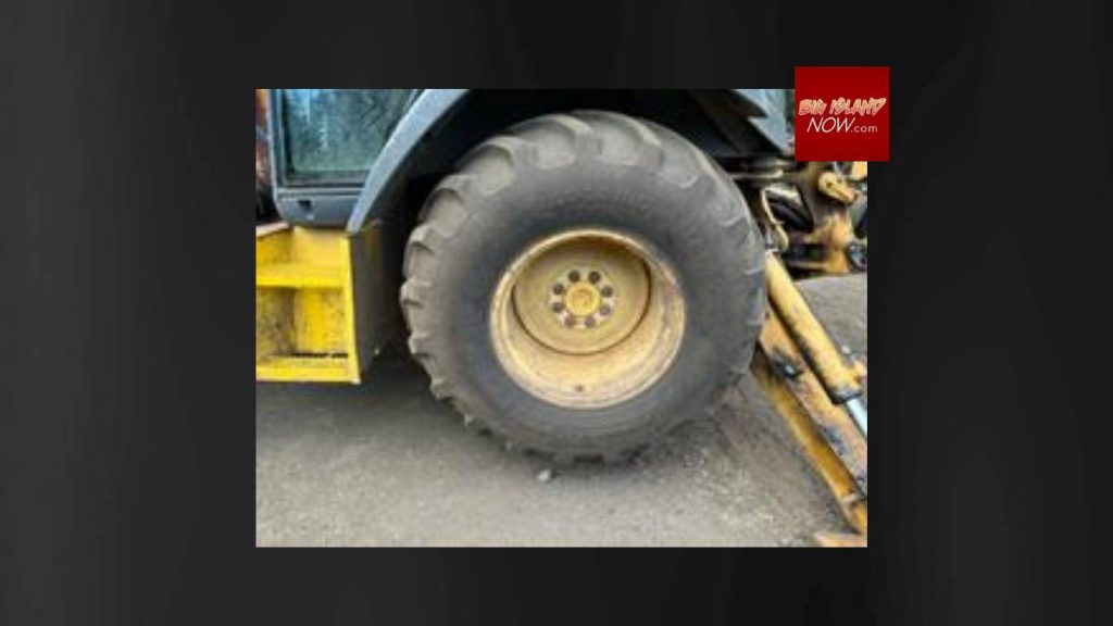 Tire and rim stolen from stateowned backhoe on Big Island Big Island Now