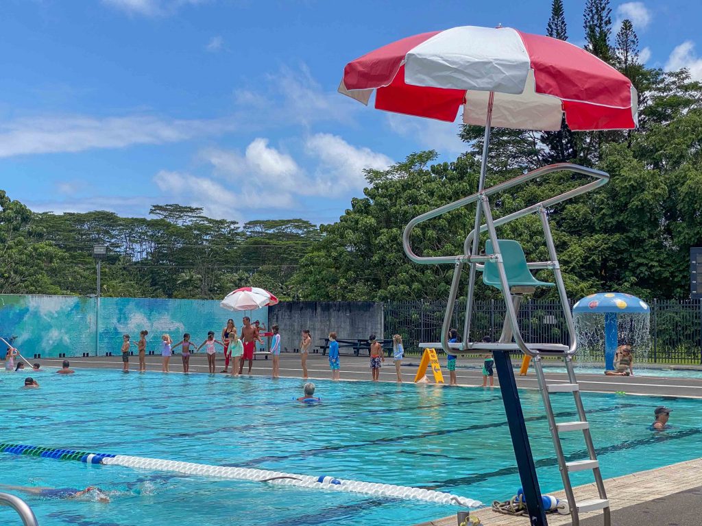 A one-week lifeguard certification course will be held in October at the Pāhoa Community Aquatic Center. (Cammy Clark/Big Island Now)
