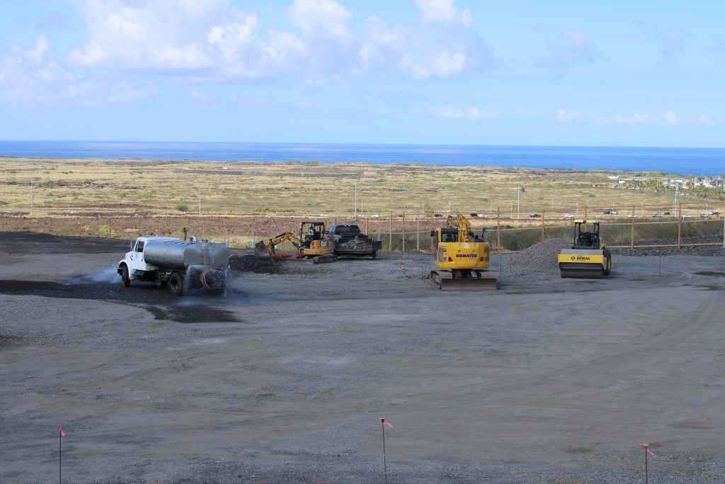 The Kukuiola Emergency Shelter and Assessment Center is currently under construction in Kona. (Photo Credit: County of Hawai'i) 