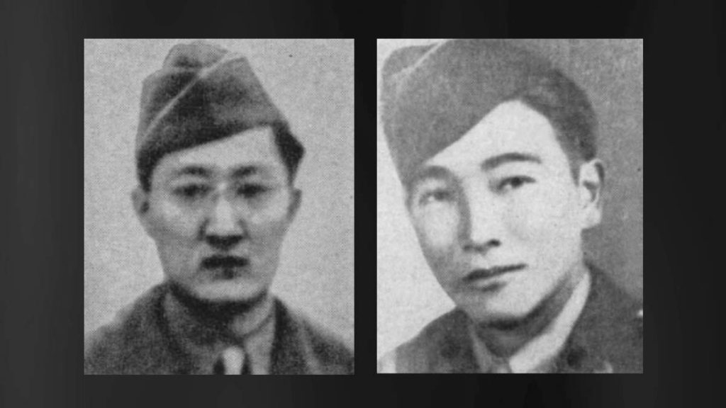 Sgt. Daniel Betsui (right) and Sgt. Howard Urabe were second-generation Japanese American soldiers, known as Nisei, who were posthumously promoted to rank of second lieutenant. 