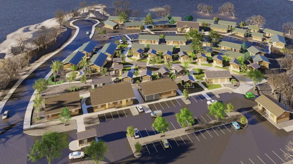 Artist rendition of Kukuiola phases 1 and 2. (Courtesy: Hawaiʻi County)