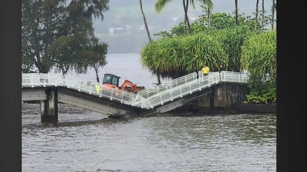 Coconut Island temporarily closes after partial footbridge collapse ...