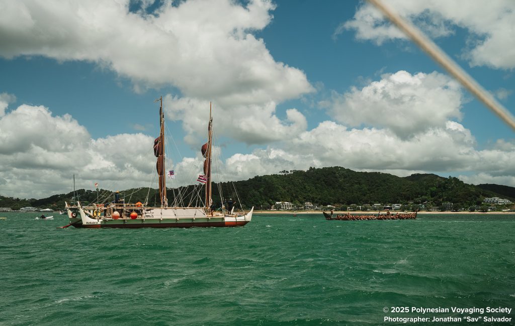 Hōkūleʻa and Hikianalia crews arrive in New Zealand for 6-month stay