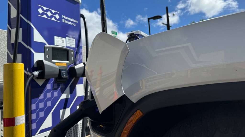 Hawaiian Electric gives its electric vehicle fast chargers new look with fresh face-lift