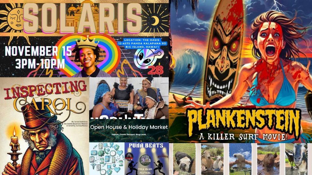 Top 10 things to do on Big Island for Nov. 14-20: Surfboard slasher, cosmic convergence, magical evening and ‘Inspecting Carol’