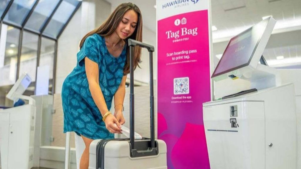 Hawaiian Airlines transitions to self-service bag tag stations