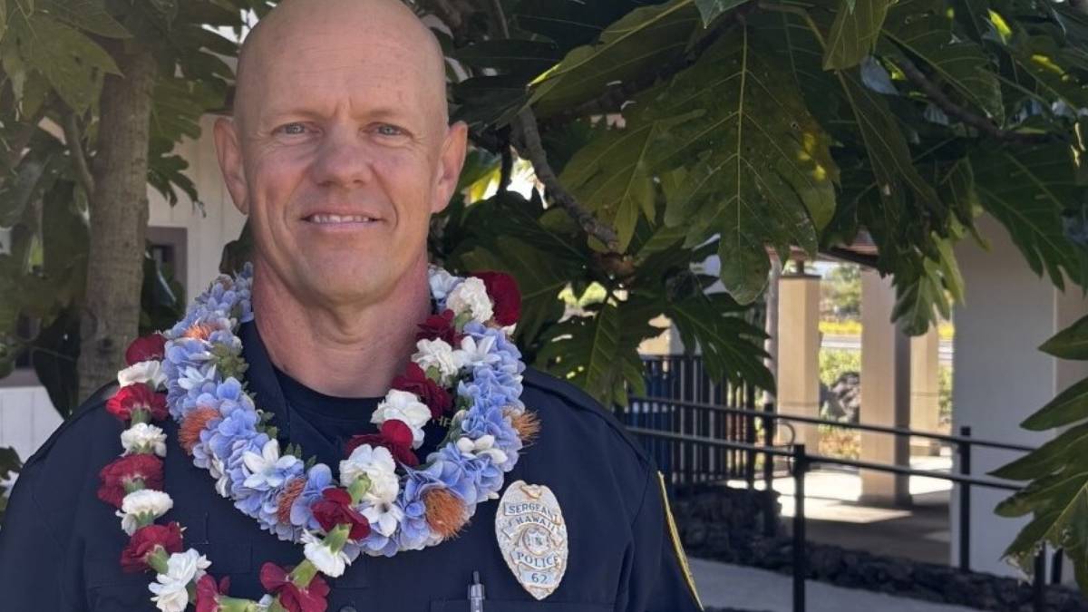 Det. John Kari with Hawaiʻi Police Department honored for exceptional work during child exploitation case