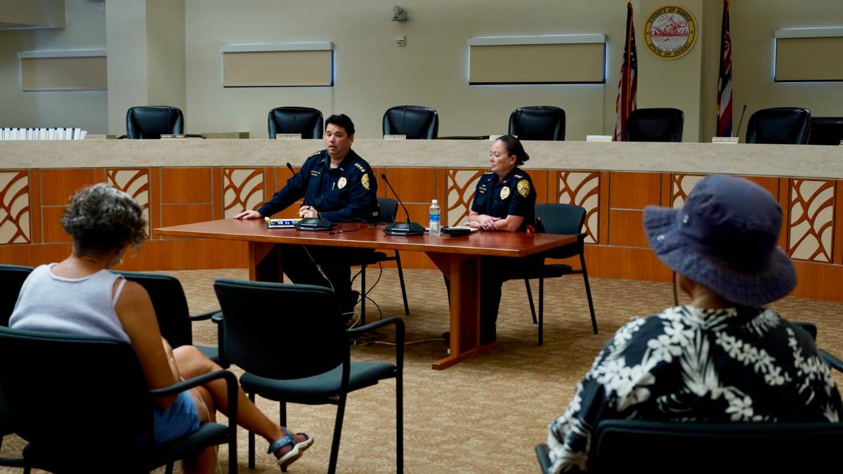 Hawai‘i Island police chief talks story with residents, introduces department’s strategic plan
