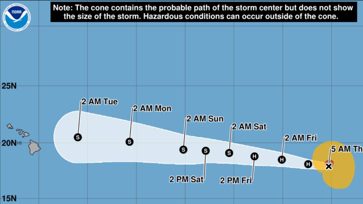 First hurricane of the season enters Central Pacific, churns toward Hawai‘i