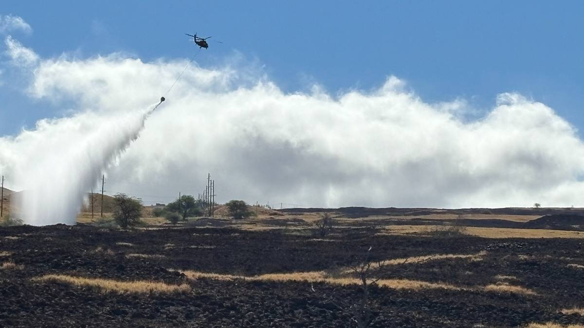 Kawaihae Road Fire Sunday update #1: Blaze is now 50% contained; evacuation order lifted