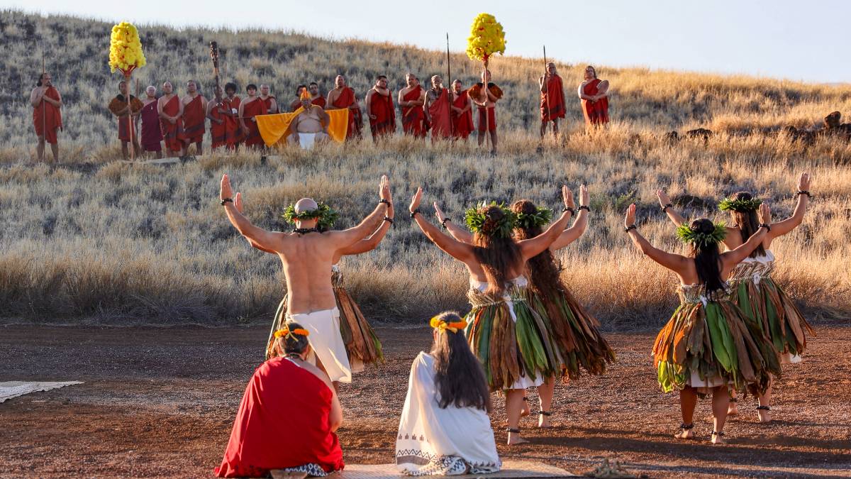 Cultural practitioners share traditional music, hula and demonstrations at Hoʻokuʻikahi i Puʻukoholā, a free annual Establishment Day Hawaiian Cultural Festival at the Puʻukoholā Heiau National Historic Site. (Photo Courtesy: National Park Service)