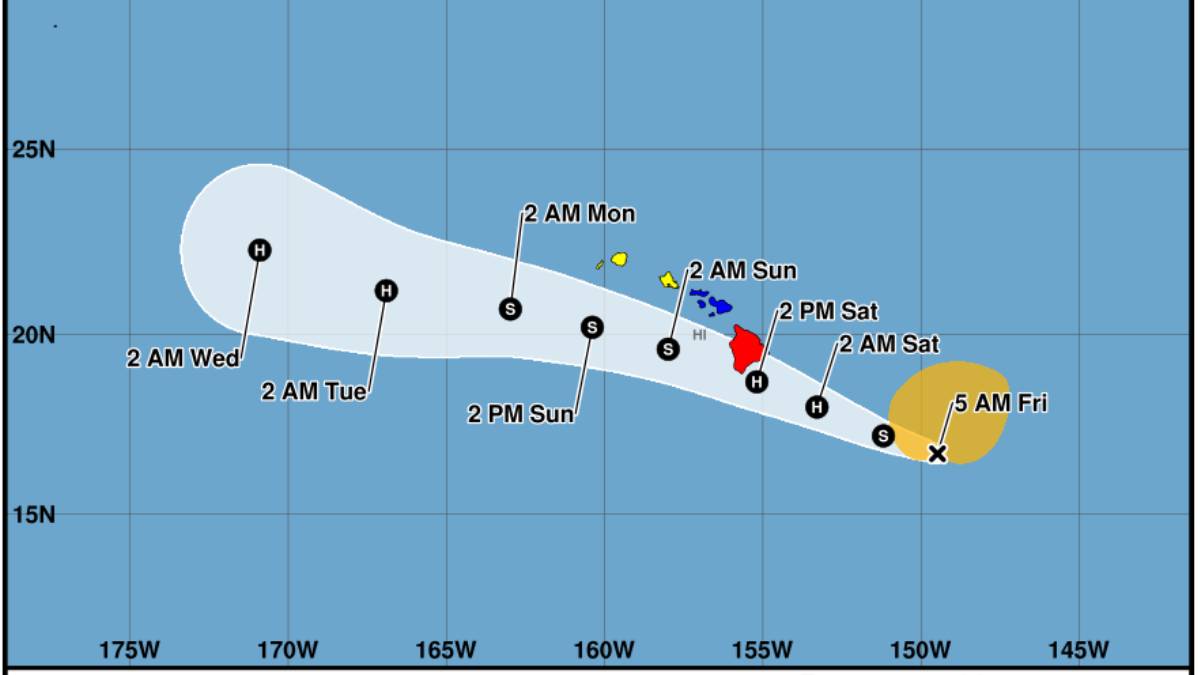 Tropical Storm Lala: Now 420 miles from Hilo; forecast to become hurricane as nears Big Island