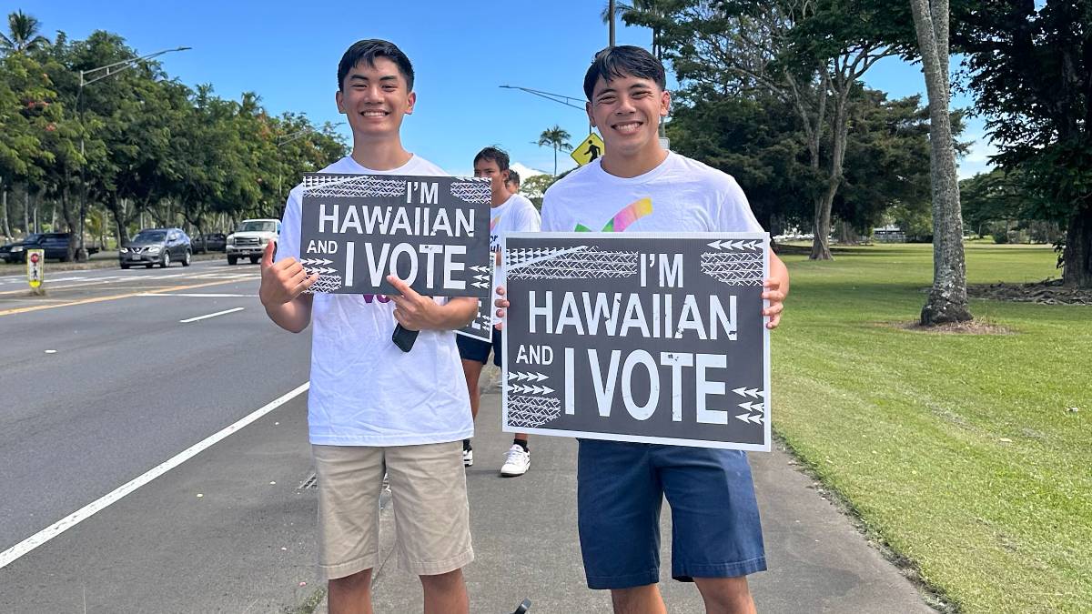 Native Hawaiian turnout for elections is low. Two college students created resource to bolster voting