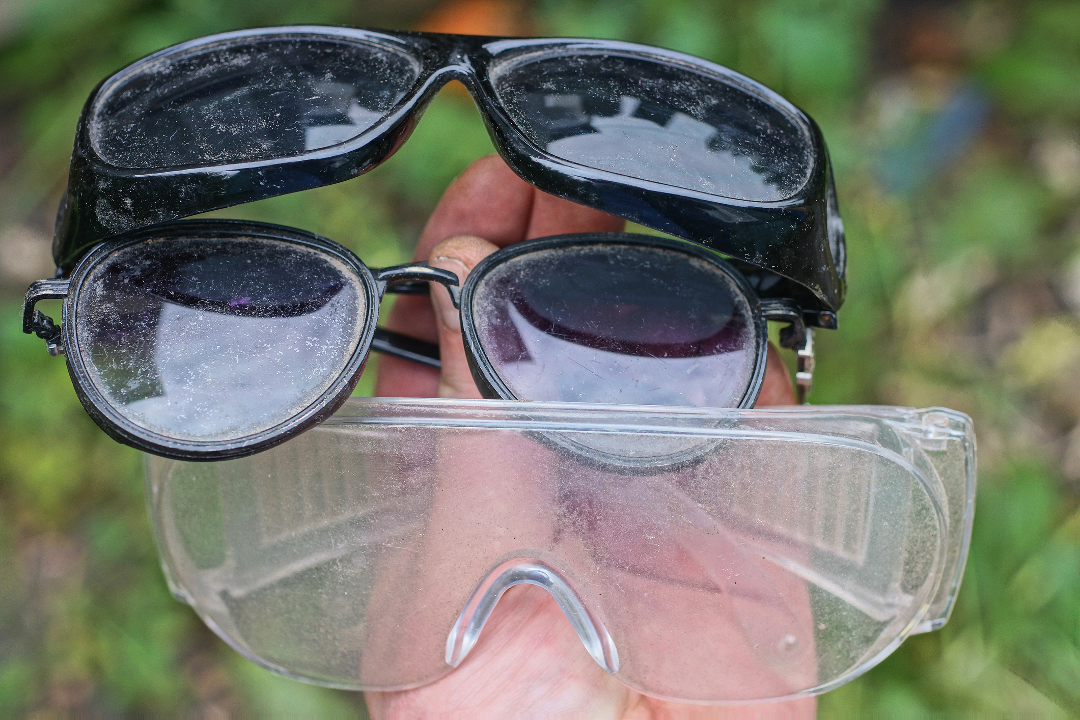 Before the next severe storm, a local ophthalmologist suggests adding protective eyewear to your emergency kit. (Photo credit: Hawaiian Eye Center)