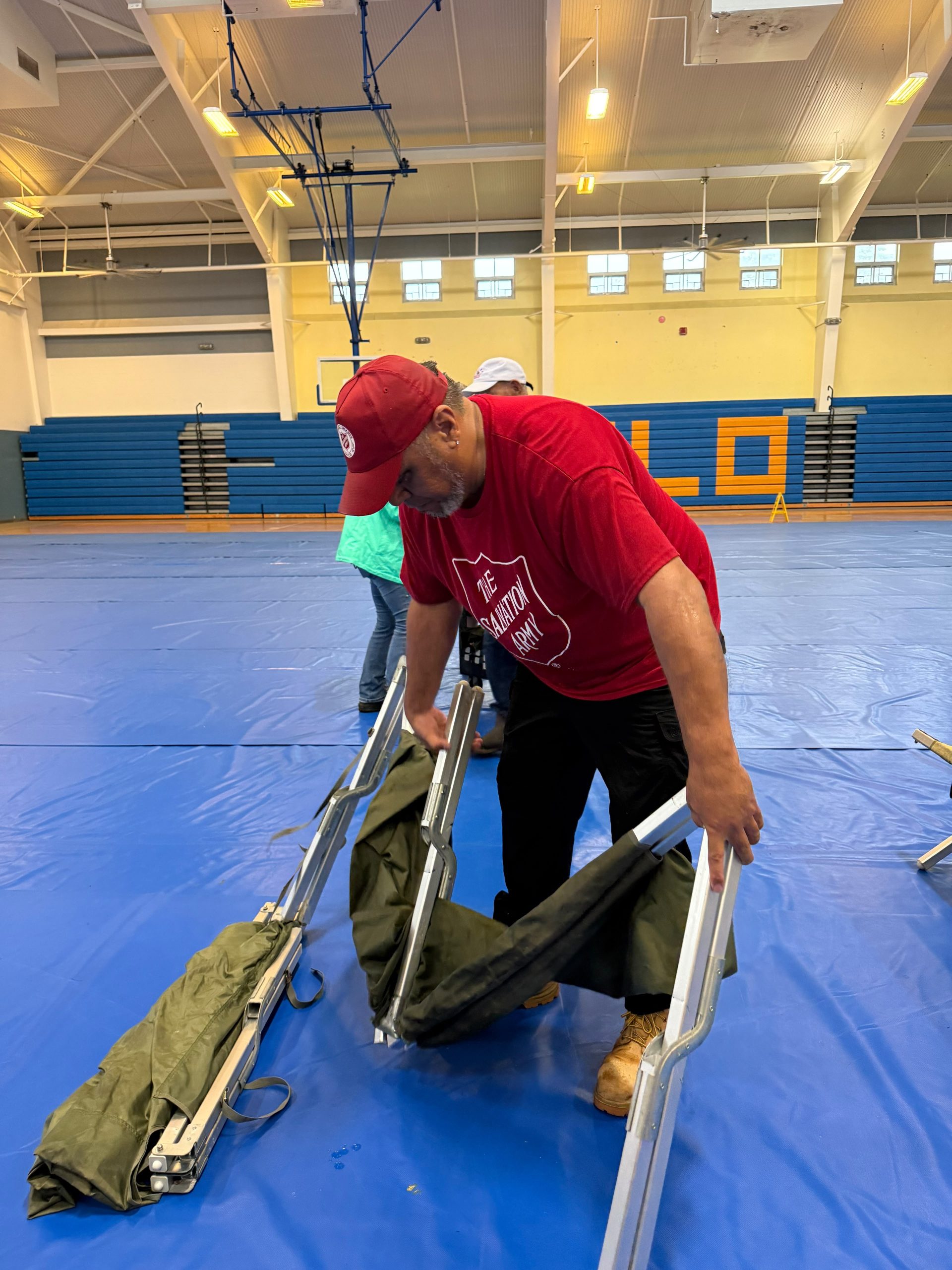 The Salvation Army’s Hilo Overnight Safe Space, regularly serving houseless members of the community, will temporarily relocate to Hilo High School— a location designated by Hawai‘i County to help weather the anticipated hazardous conditions. Sept. 25, 2026. (Photo Credit: Salvation Army)