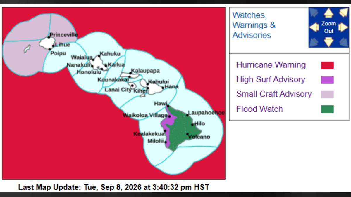 Big Island western shores now under high surf advisory; flood watch extended
