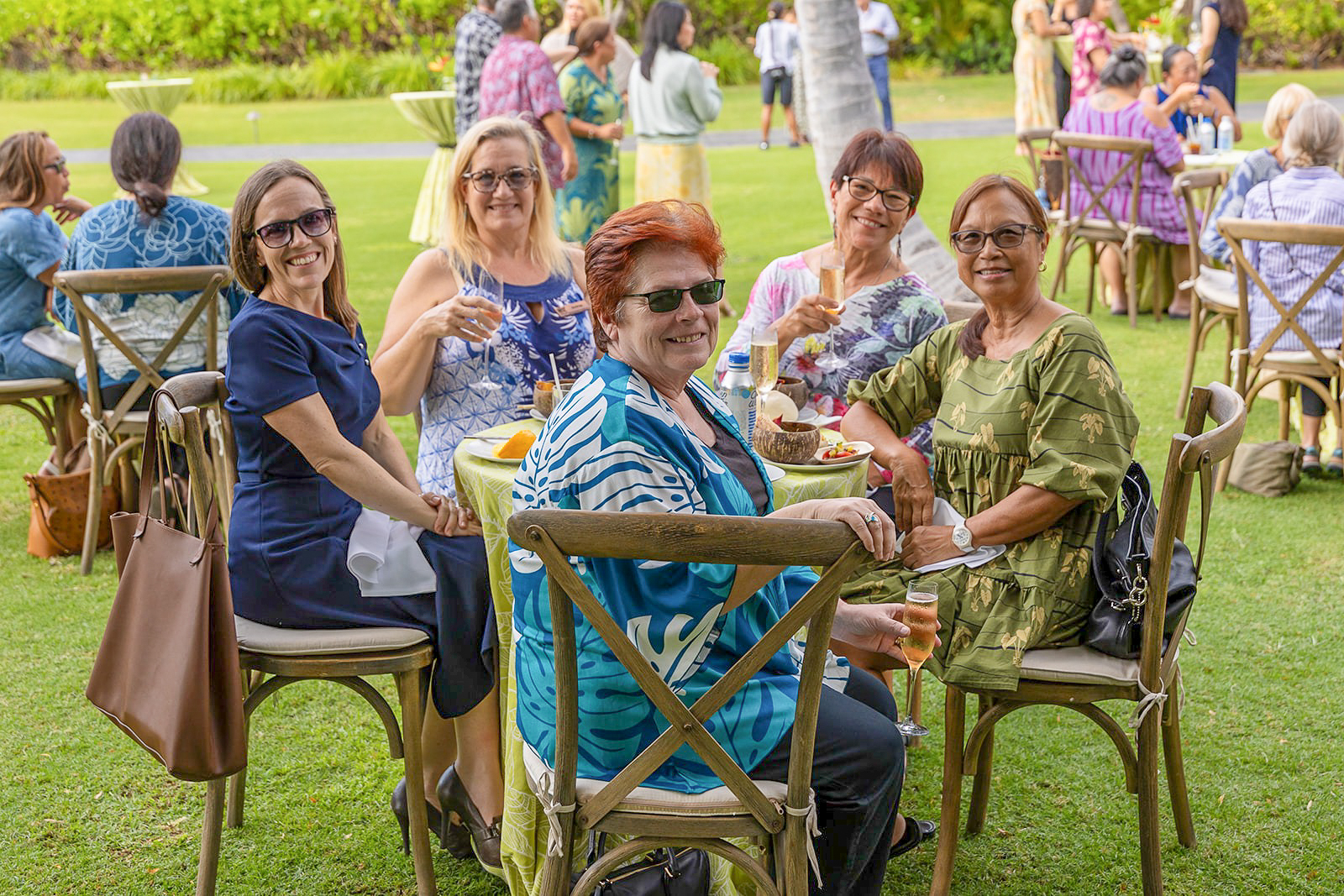 Guests gather and connect during the 2026 Charity Walk celebration in Waimea. (Photo Credit: Hawaiʻi Family Portraits)