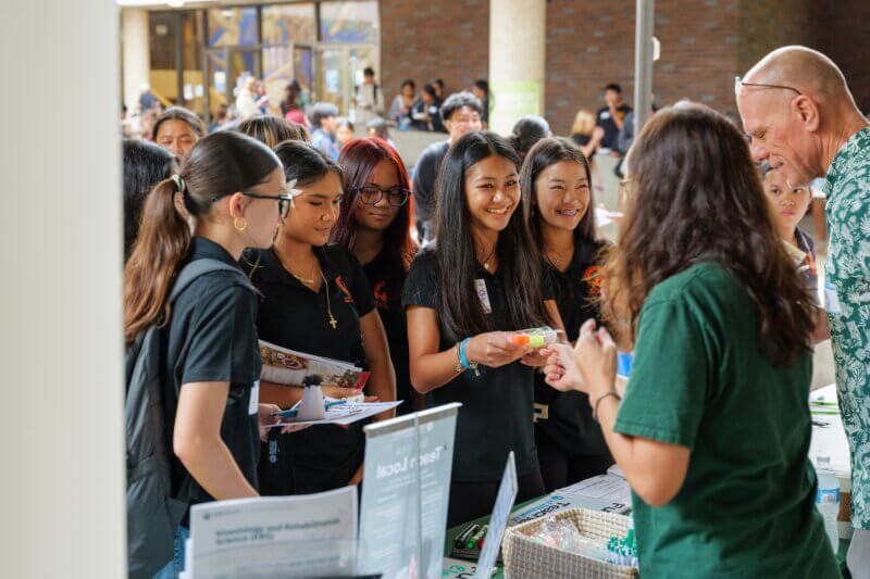 High school students attend a college and career fair for aspiring teachers at "Dive Into Education" in November 2025. (Photo courtesy: Hawaiʻi State Teachers Association website)